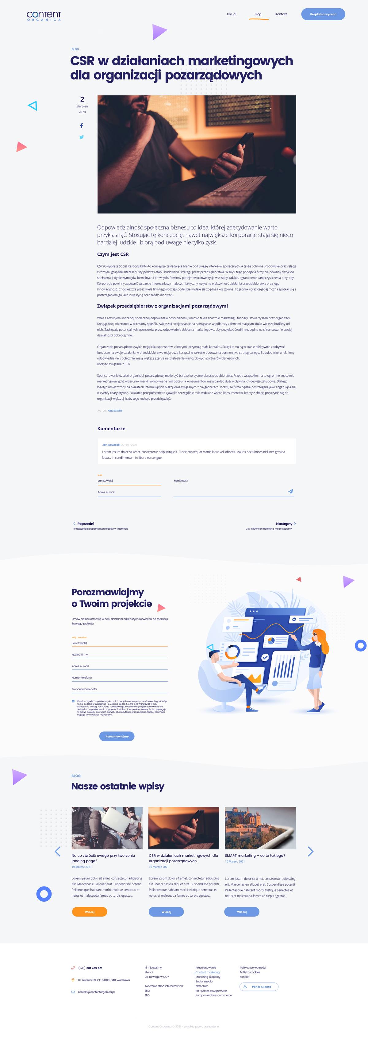 Content Organica — wpis blogowy