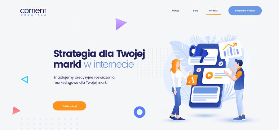 Content Organica — strona główna